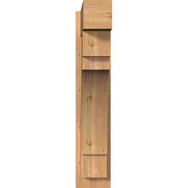 Merced Block Smooth Outlooker, Western Red Cedar, 7 1/2W X 26D X 38H